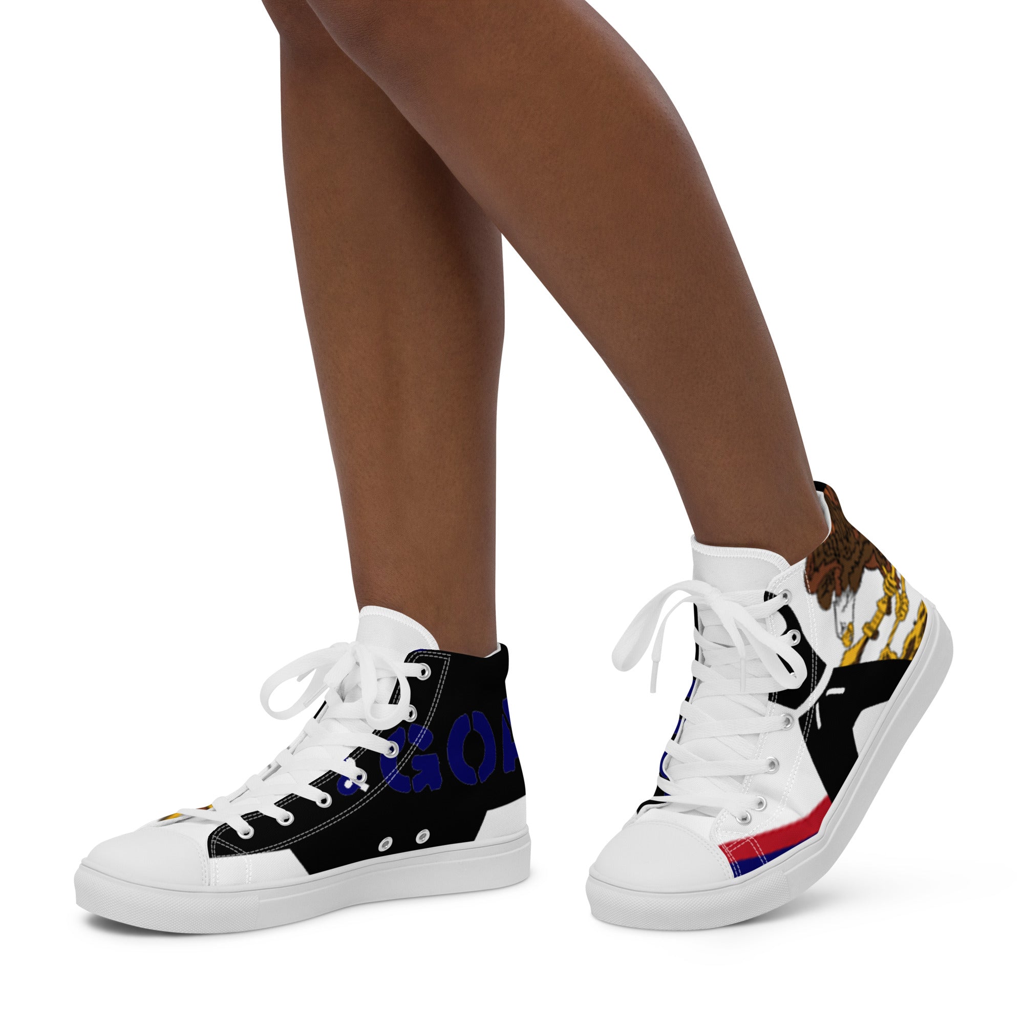 Women’s high top canvas shoes