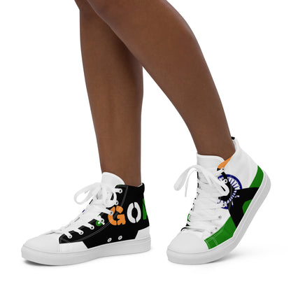 Women’s high top canvas shoes