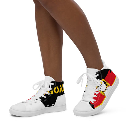 Women’s high top canvas shoes