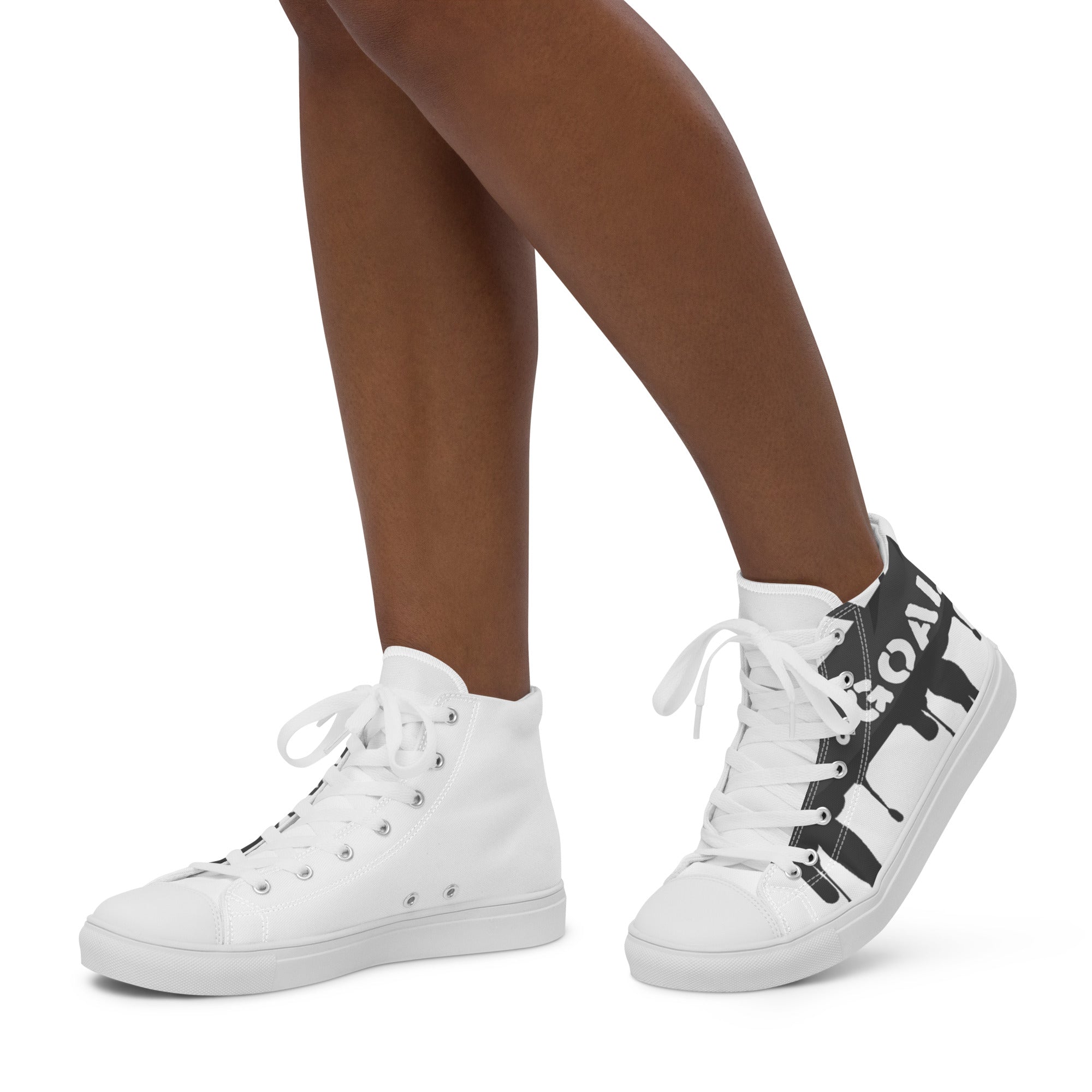 Women’s high top canvas shoes