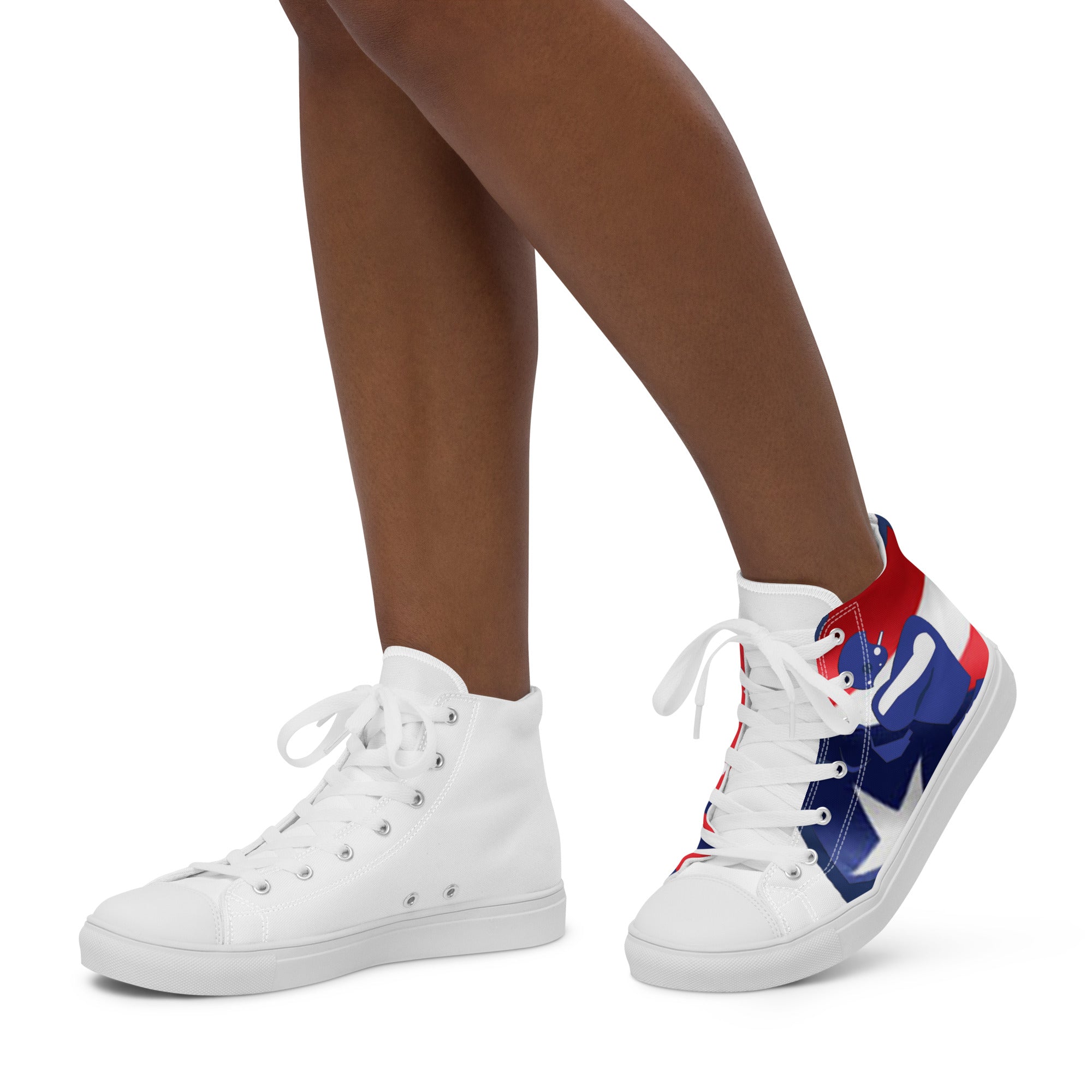 Women’s high top canvas shoes