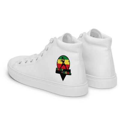 Women’s high top canvas shoes