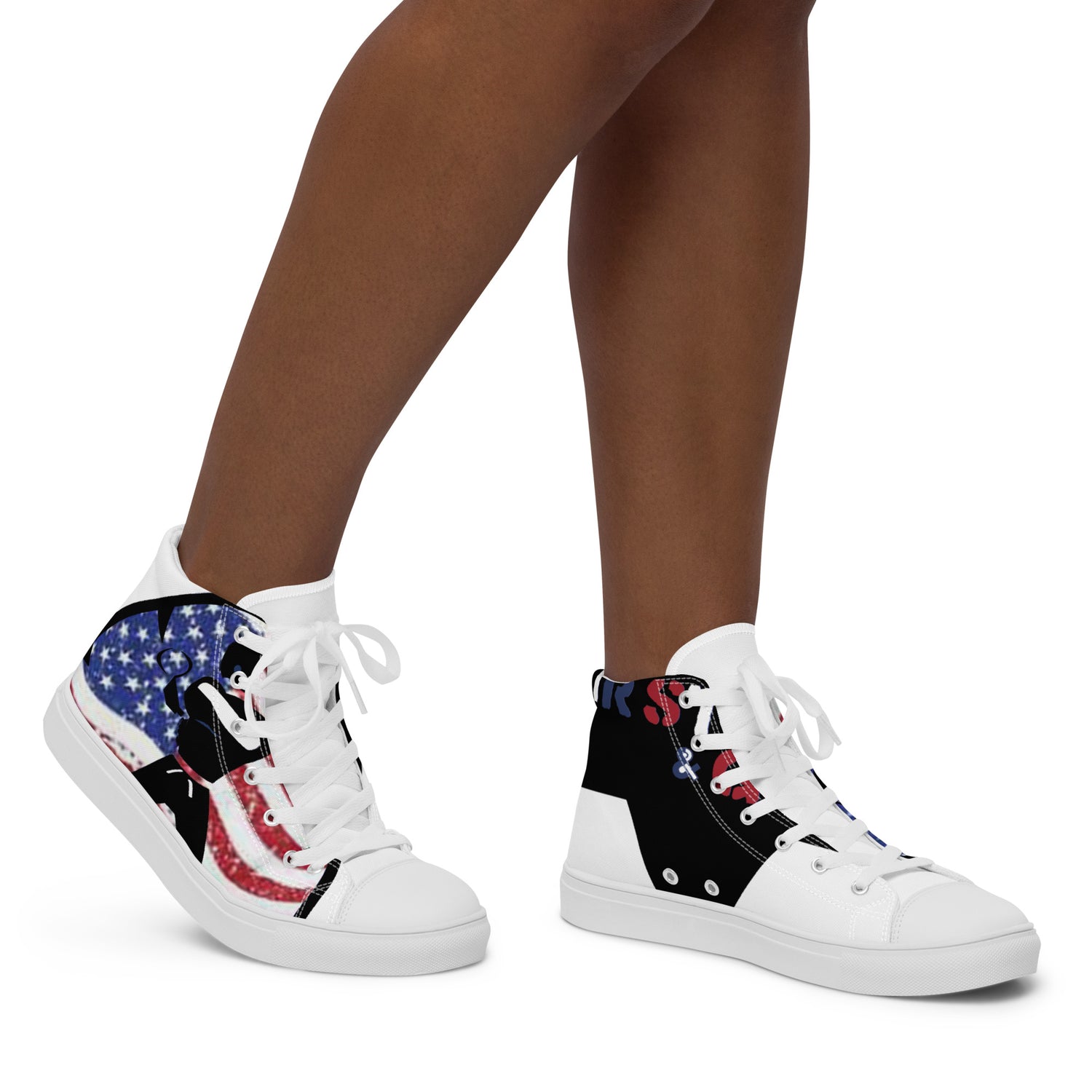 Women’s high top canvas shoes