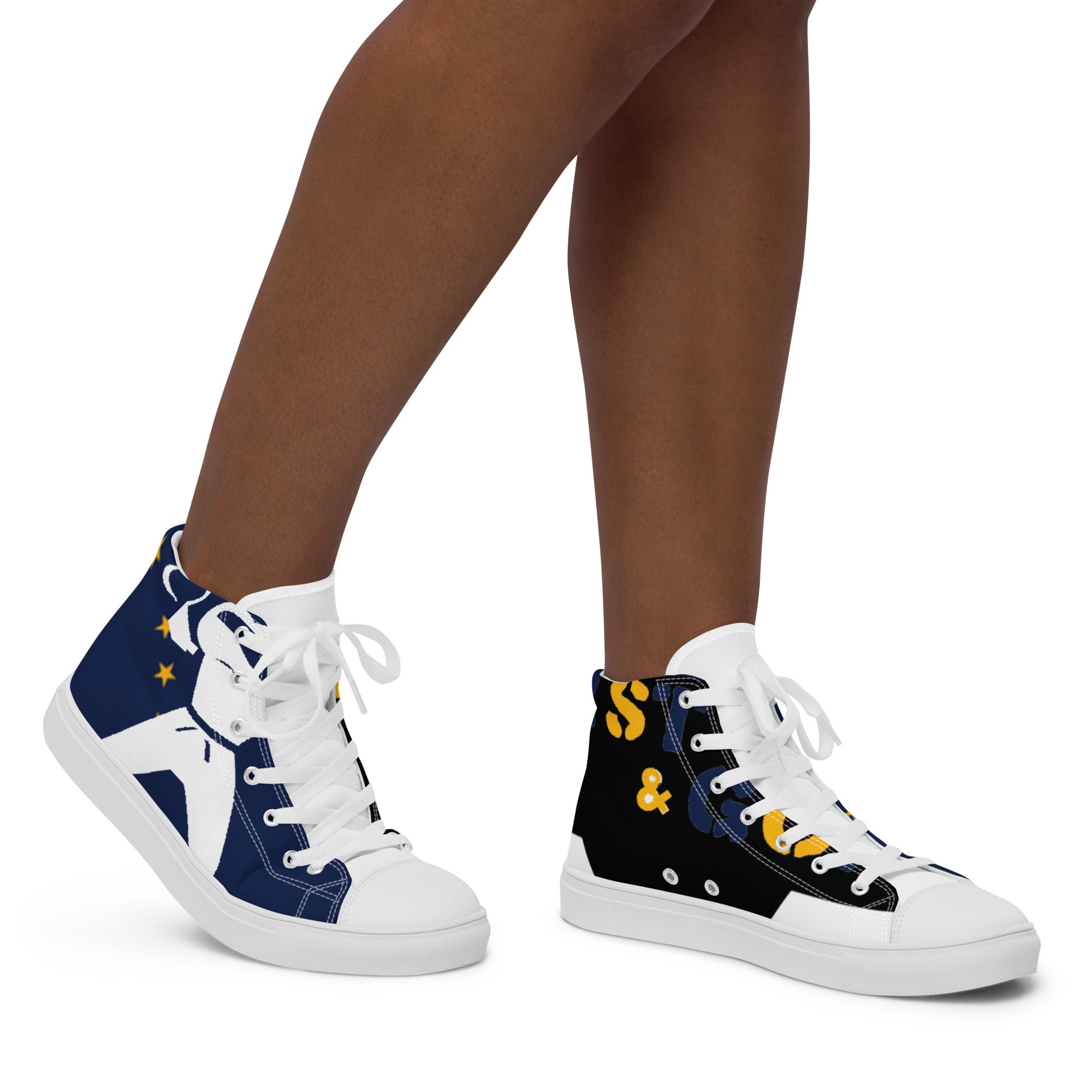 Women’s high top canvas shoes