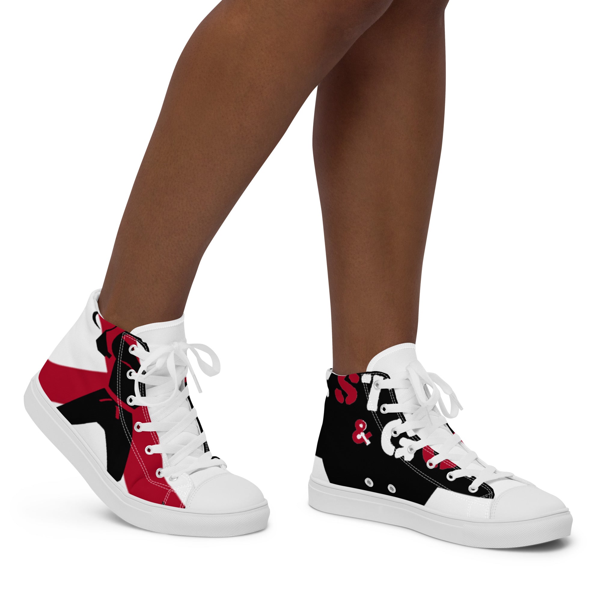 Women’s high top canvas shoes