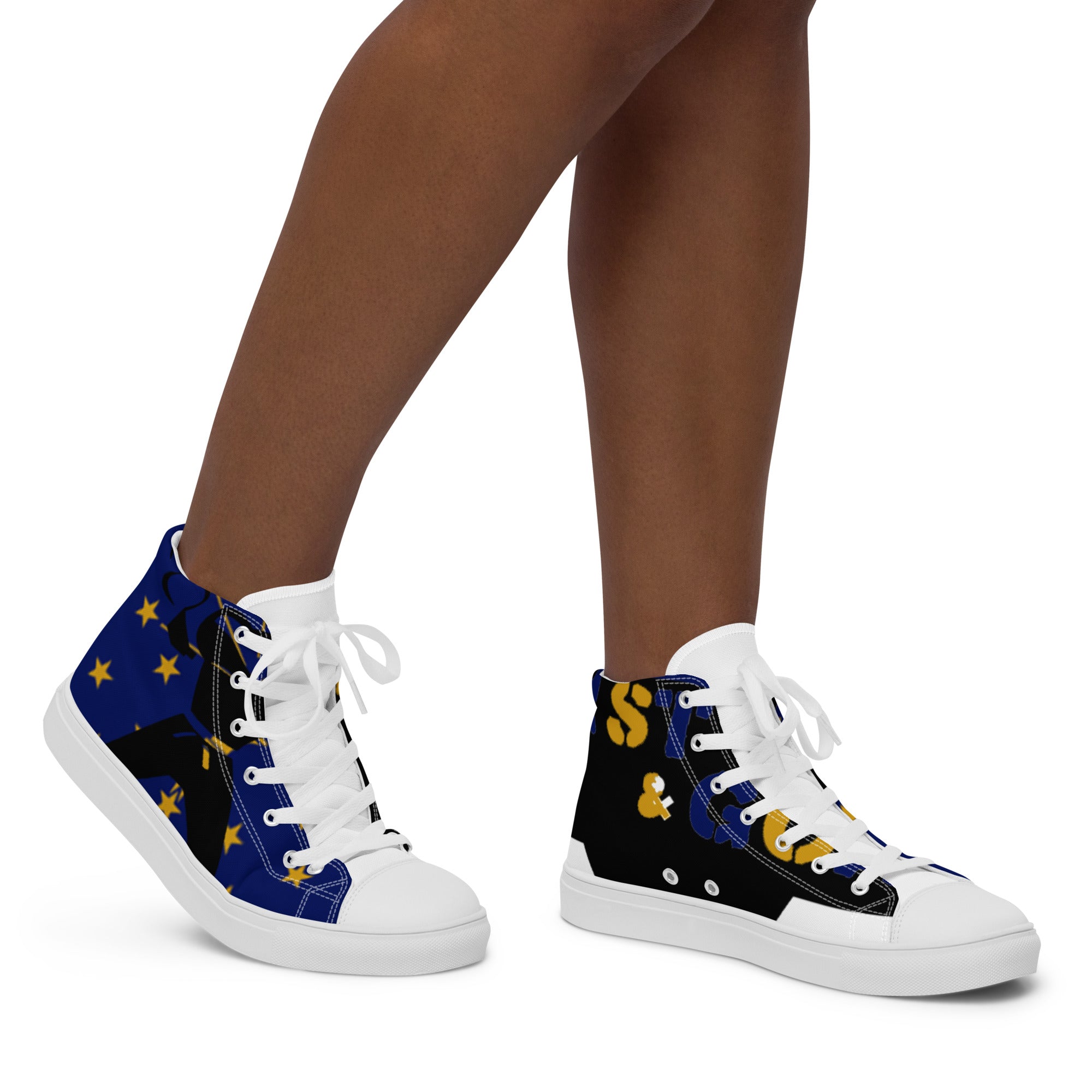 Women’s high top canvas shoes