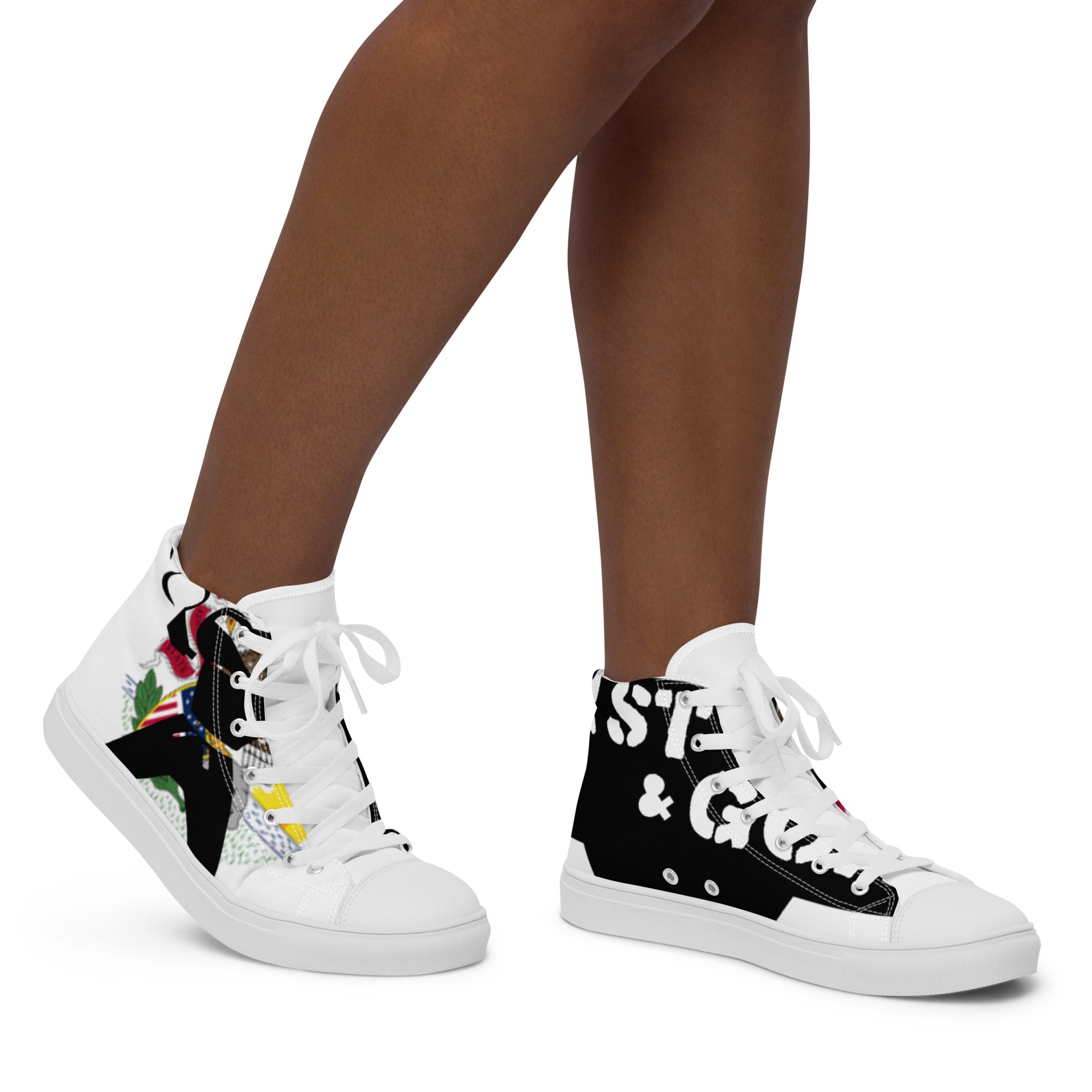 Women’s high top canvas shoes