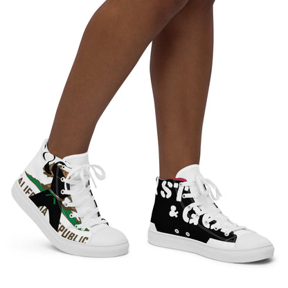 Women’s high top canvas shoes