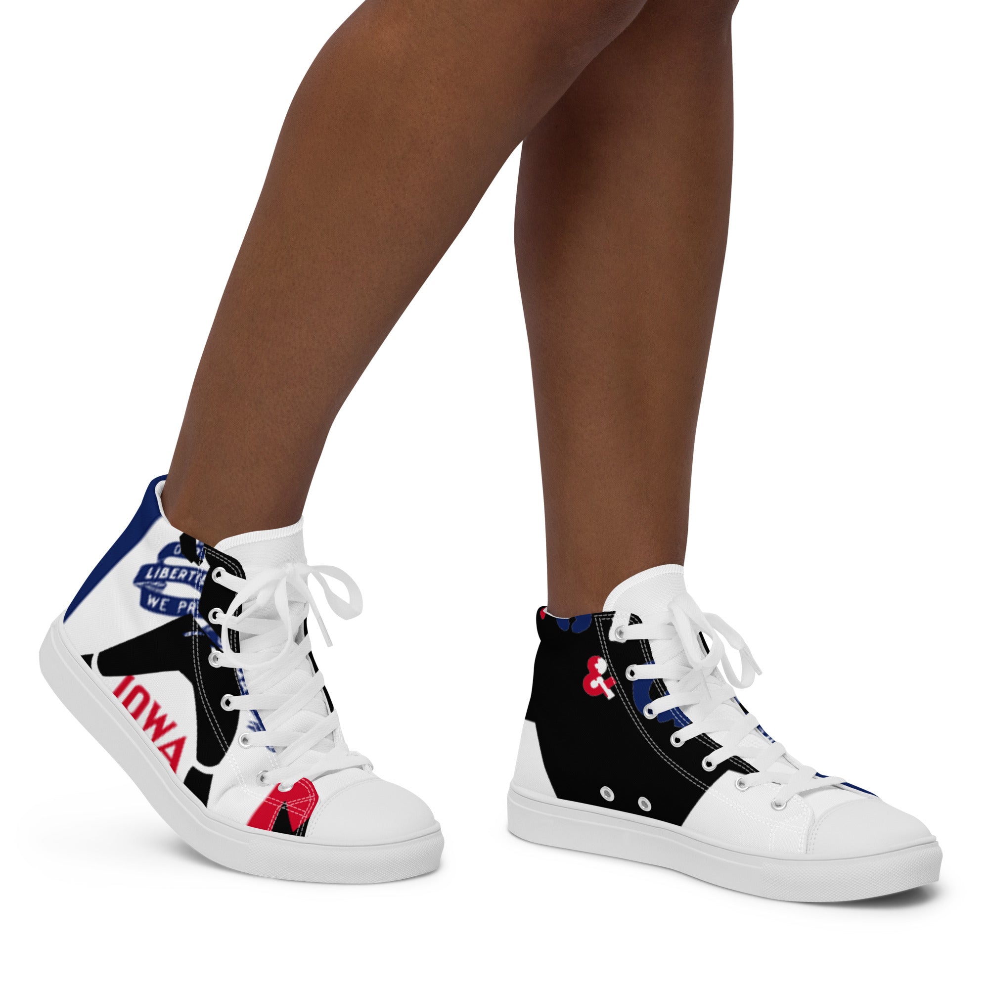 Women’s high top canvas shoes