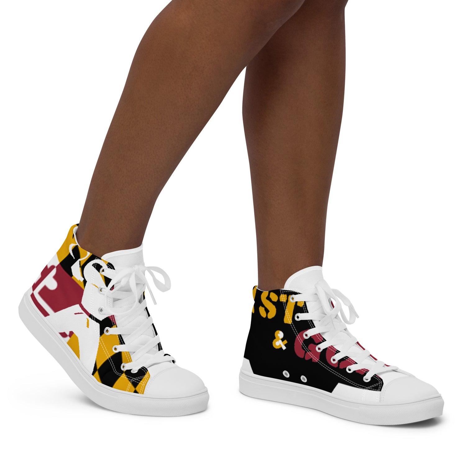 Women’s high top canvas shoes