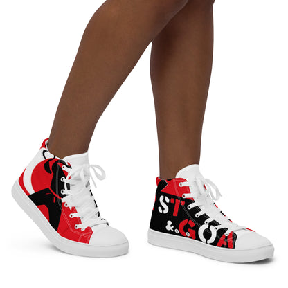 Women’s high top canvas shoes