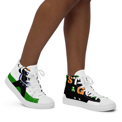 Women’s high top canvas shoes