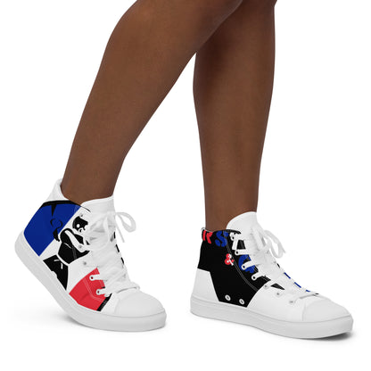 Women’s high top canvas shoes