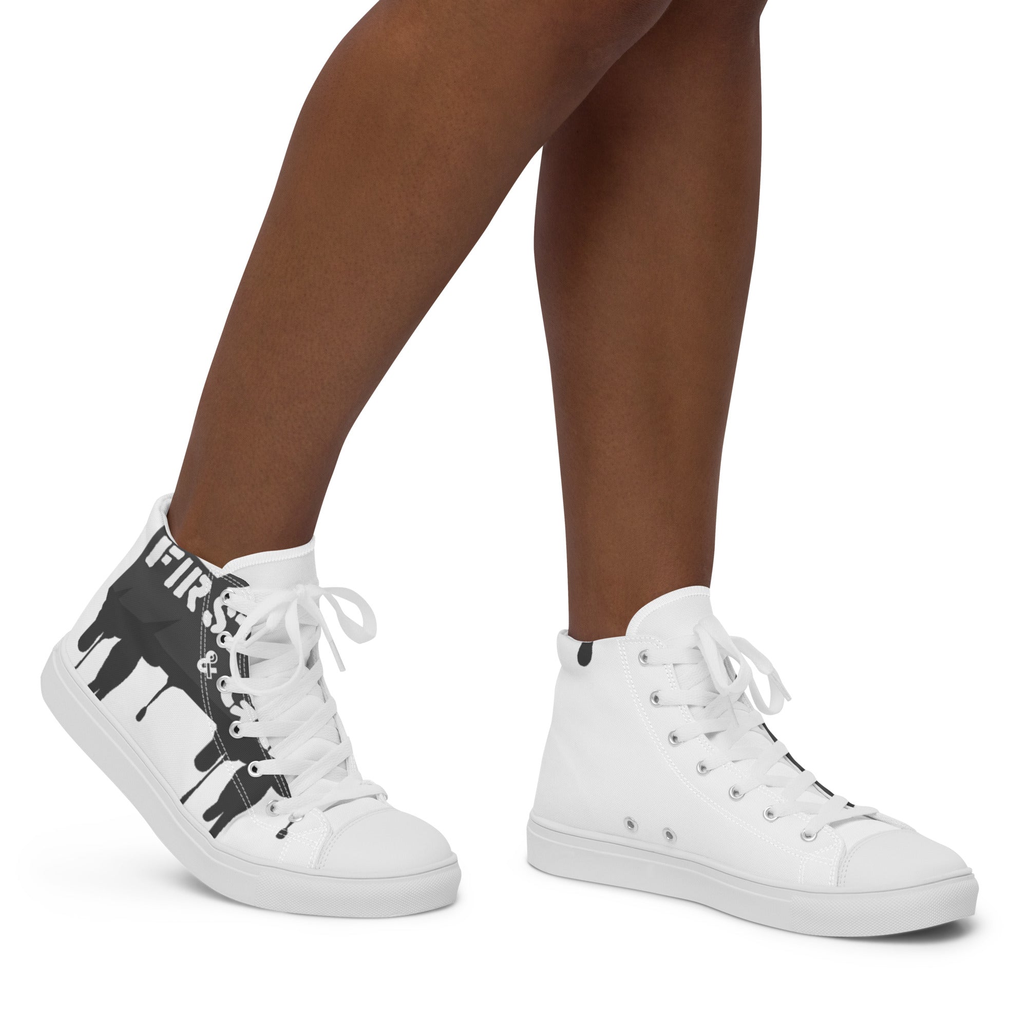 Women’s high top canvas shoes