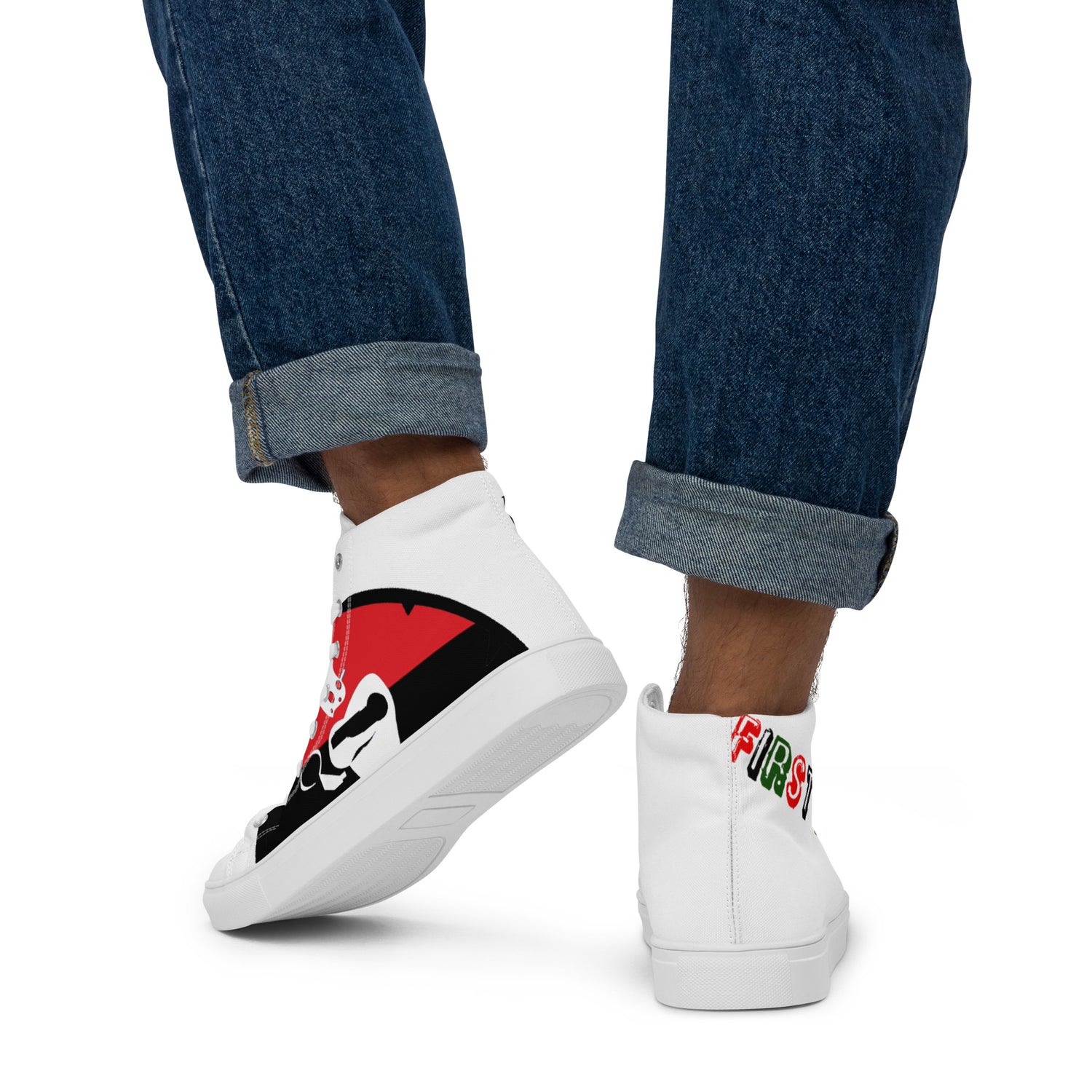 Men’s high top canvas shoes