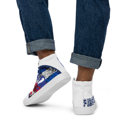 Men’s high top canvas shoes