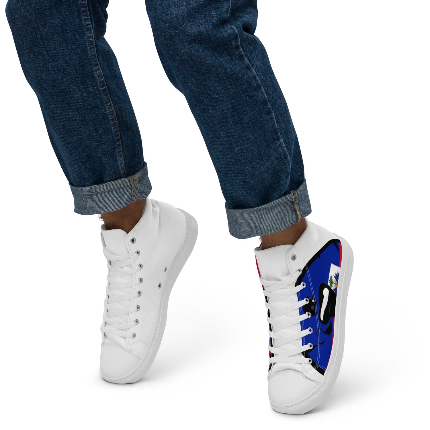 Men’s high top canvas shoes