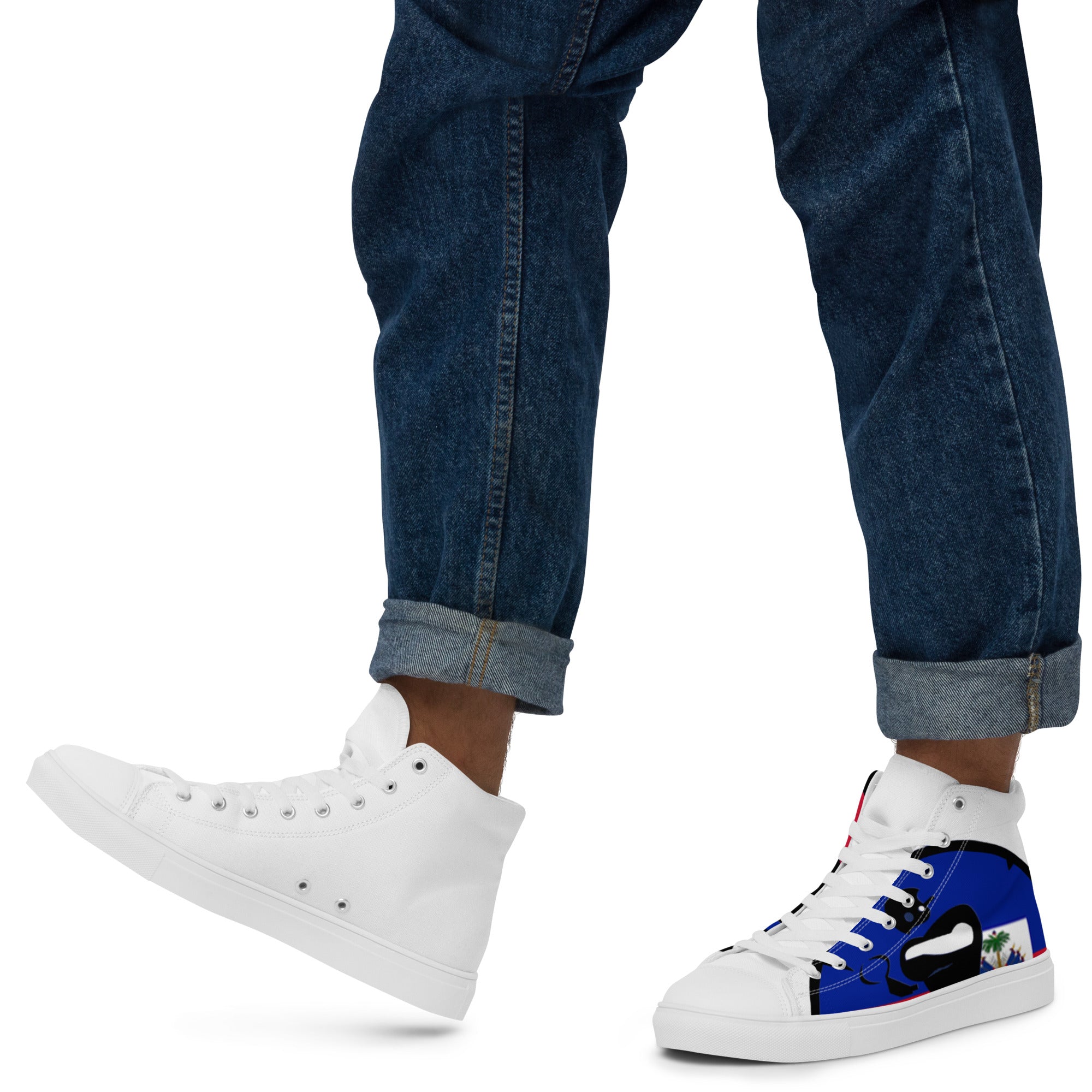 Men’s high top canvas shoes