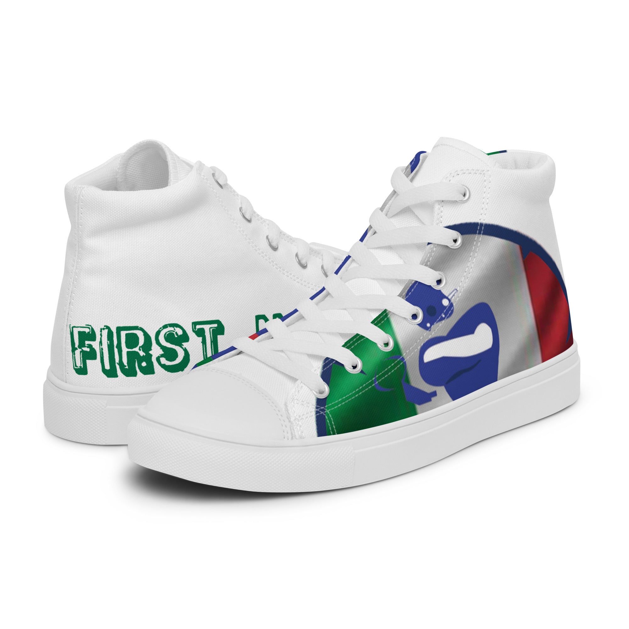 Men’s high top canvas shoes