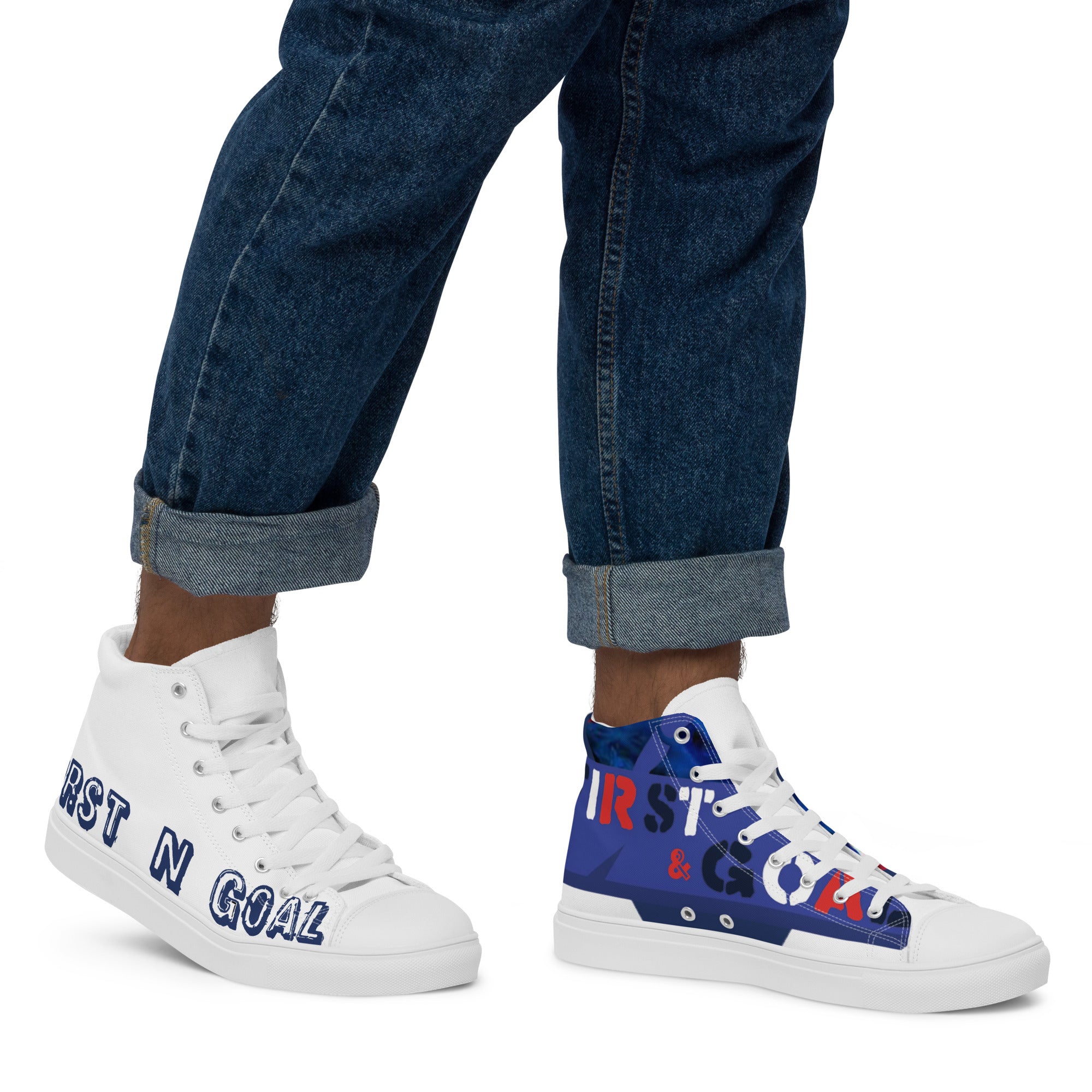 Men’s high top canvas shoes