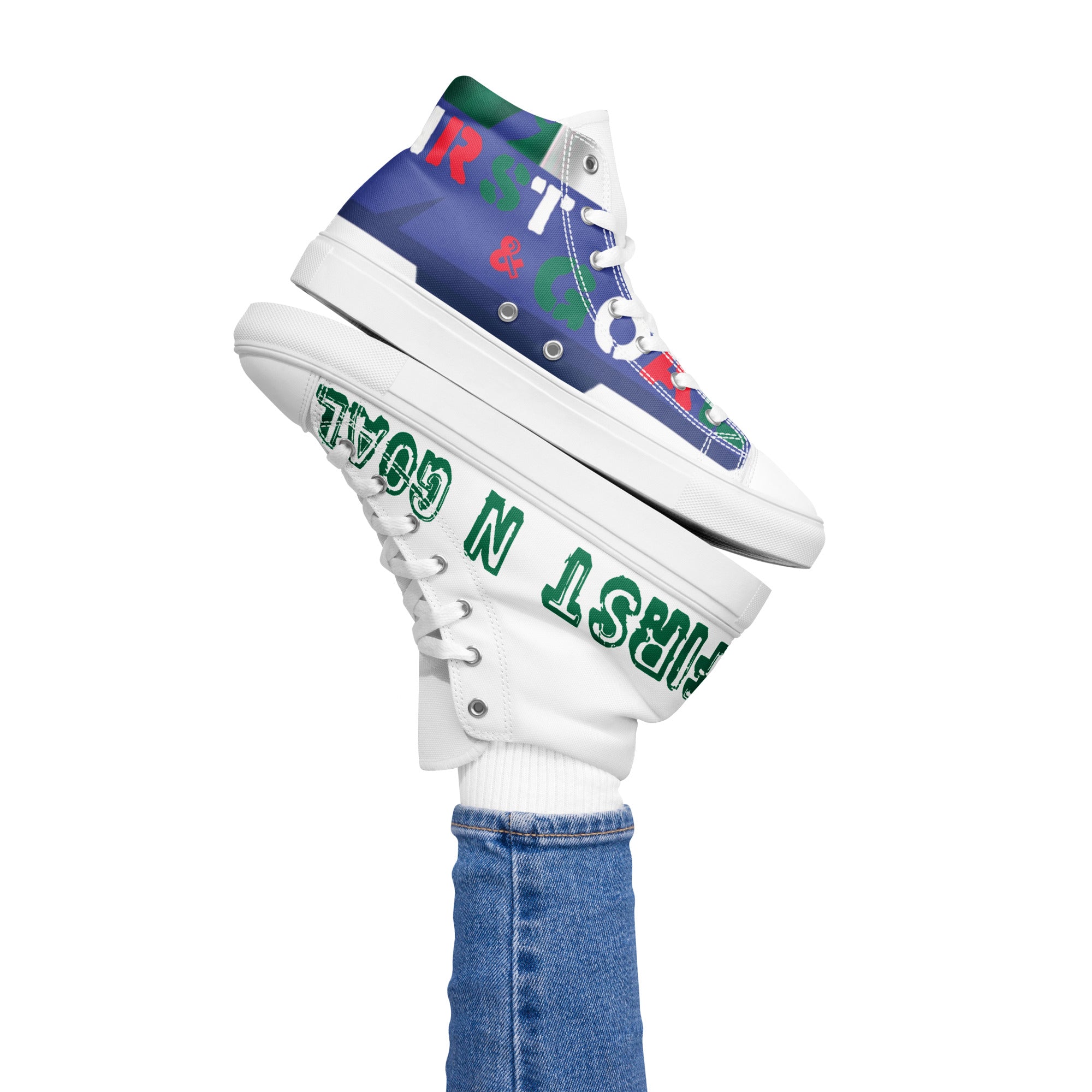 Women’s high top canvas shoes