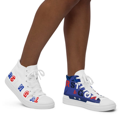 Women’s high top canvas shoes